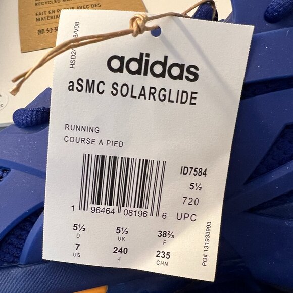 Adidas X Stella Mccartney Solarglide 'Mystery Ink Orange' NIB  W 7 - Picture 5 of 7